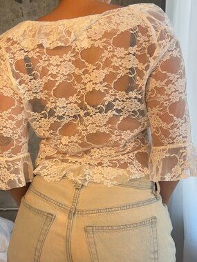 lace tie bolero